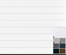 HORMANN Brama garażowa segmentowa Renomatic/Hormann z napędem Supramatic E i szyną FS10-K - przetłoczenia M Woodgrain. Wymiar 5000x2125m