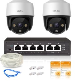 IMOU Zestaw 2 kamer IP Imou Cruiser 4MP POE z chmurą Imou Protect Basic