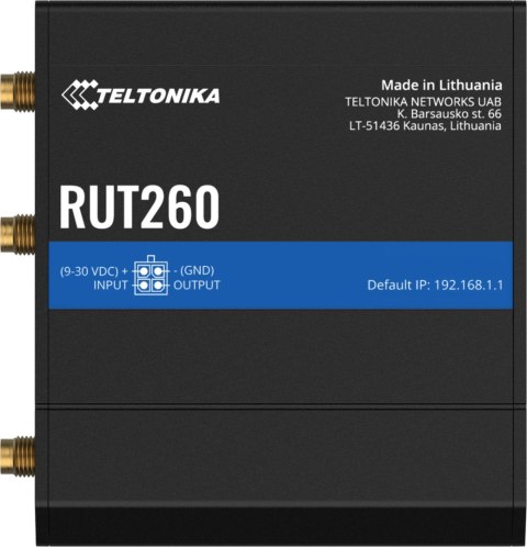 TELTONIKA Teltonika RUT260 router przemysłowy 4G / LTE (RUT260000000)