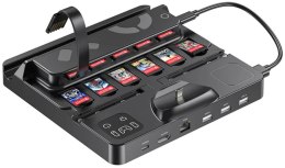 UNITEK Unitek stacja ładująca Switch z przełącznikiem i czytnikiem kart do gier
