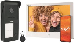 EURA Wideodomofon EURA 2-żyłowy VDP-49A3-2TY biały Tuya