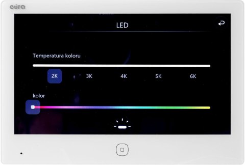 EURA Wideodomofon EURA 2-żyłowy VDP-49A3-2TY biały Tuya
