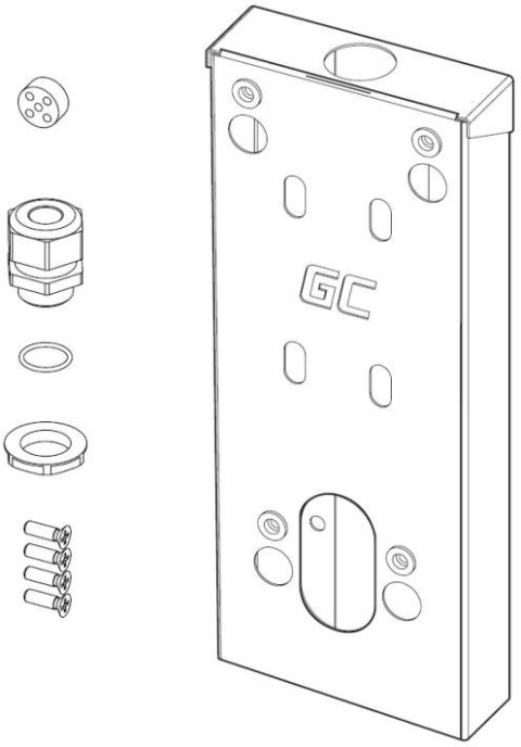 GREEN CELL DYSTANS DO MONTAŻU ŁADOWARKI EV WALLBOX Greencell HabuDen Spacer EVGCAKHS1