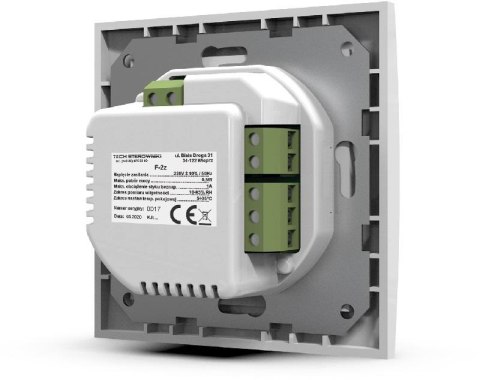 TECH STEROWNIKI Przewodowy Dwustanowy regulator pokojowy biały F-2Z v1 Tech sterowniki