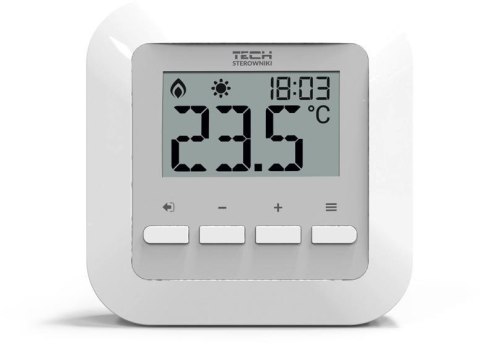 TECH STEROWNIKI Przewodowy dwustanowy regulator pokojowy biały ST-295v3 Tech sterowniki
