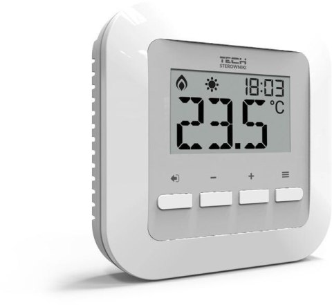 TECH STEROWNIKI Przewodowy dwustanowy regulator pokojowy biały ST-295v3 Tech sterowniki