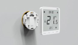 TECH STEROWNIKI Przewodowy dwustanowy regulator pokojowy podtynkowy biały ST-297z v3 Tech sterowniki