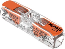 WAGO Szybkozłączka przelotowa uniwersalna LINKA/DRUT 2x 0,2-4mm2 WAGO 221-2411 (Paczka 60szt.)