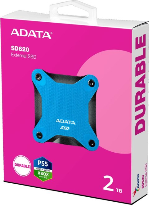 ADATA Dysk Zewnętrzny SSD Adata SD620 2TB niebieski