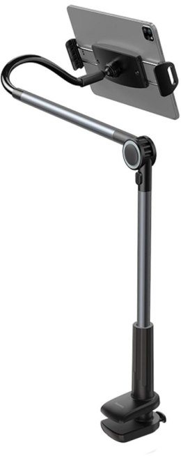 BASEUS Uchwyt Baseus Otaku na telefon, tablet, obrotowy, regulowany, mocowany do blatu - szary