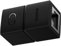 BASEUS Złączka sieciowa łącznik kabli Ethernet RJ-45 Baseus AirJoy Series 1 szt. - czarna