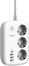 ENERGIZER LISTWA ZASILAJĄCA SMART Energizer Z Wi-Fi I APP 3x SCHUKO 3x USB-A 1x USB-C 2500W 10A KABEL 2M