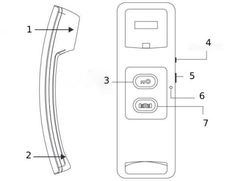 EURA Domofon EURA ADP-24A3 biały 2 żyłowy