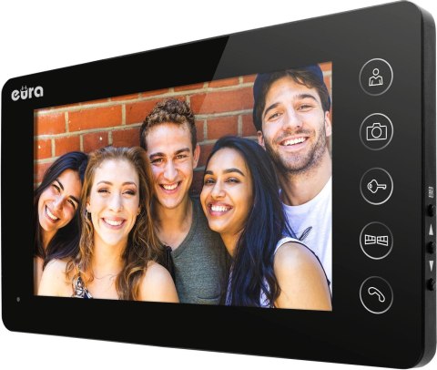EURA Wideodomofon EURA VDP-76A3 czarny monitor