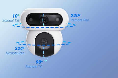 EZVIZ Kamera IP Ezviz HB90 z panelem solarny 8W dual 4MP+4MP Wi-Fi AOV