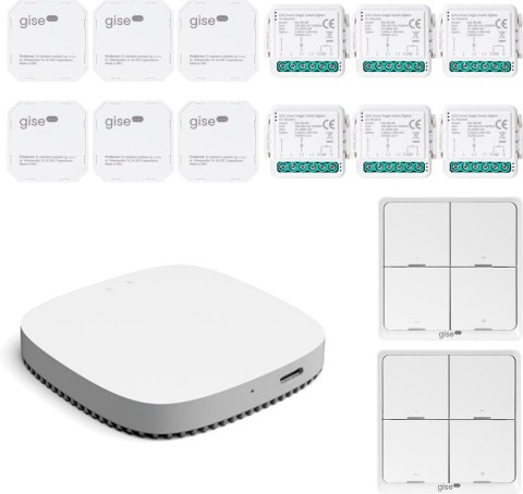GISE Zestaw do sterowania oświetleniem i roletami GISE