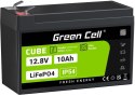 GREEN CELL AKUMULATOR LITOWO-ŻELAZOWO-FOSFORANOWY LiFePO4 Green Cell Cube 12.8V 10Ah LFPGC12V10AH