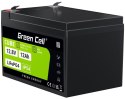 GREEN CELL AKUMULATOR LITOWO-ŻELAZOWO-FOSFORANOWY LiFePO4 Green Cell Cube 12.8V 12Ah LFPGC12V12AH