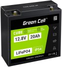 GREEN CELL AKUMULATOR LITOWO-ŻELAZOWO-FOSFORANOWY LiFePO4 Green Cell Cube 12.8V 20Ah LFPGC12V20AH
