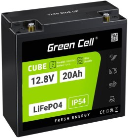 GREEN CELL AKUMULATOR LITOWO-ŻELAZOWO-FOSFORANOWY LiFePO4 Green Cell Cube 12.8V 20Ah LFPGC12V20AH