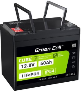 GREEN CELL AKUMULATOR LITOWO-ŻELAZOWO-FOSFORANOWY LiFePO4 Green Cell Cube 12.8V 50Ah LFPGC12V50AH