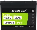 GREEN CELL AKUMULATOR LITOWO-ŻELAZOWO-FOSFORANOWY LiFePO4 Green Cell Cube 12.8V 60Ah LFPGC12V60AH