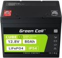 GREEN CELL AKUMULATOR LITOWO-ŻELAZOWO-FOSFORANOWY LiFePO4 Green Cell Cube 12.8V 80Ah LFPGC12V80AH