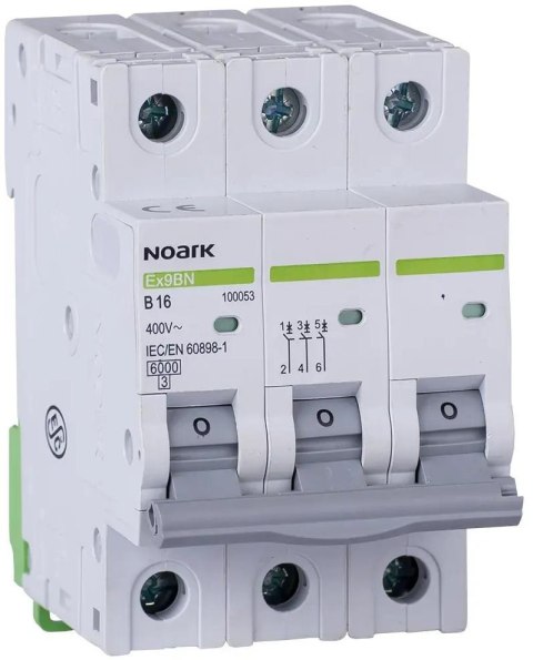 NOARK WYŁĄCZNIK NADPRĄDOWY 6 KA, B, 25A, 3P, Ex9BN 3P B25 Noark 100055