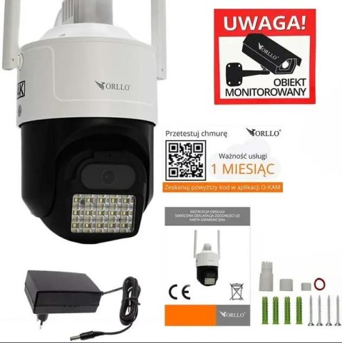 ORLLO Kamera IP ORLLO Z17 Ultra 4K zewnętrzna obrotowa GSM na kartę SIM
