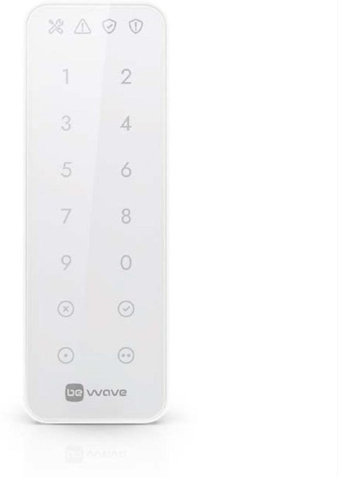 SATEL BE WAVE Bezprzewodowa klawiatura dotykowa (biała typ urządzenia AKP-200-W) Smart Keypad W (AKP-200-W)