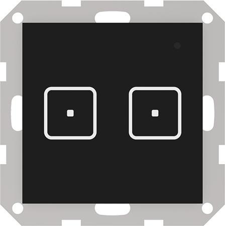 TECH STEROWNIKI Bezprzewodowy włącznik dwupolowy czarny FS-02 Tech Sterowniki