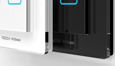 TECH STEROWNIKI Bezprzewodowy włącznik dwupolowy czarny FS-02 Tech Sterowniki