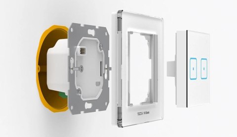 TECH STEROWNIKI Bezprzewodowy włącznik dwupolowy czarny FS-02 Tech Sterowniki