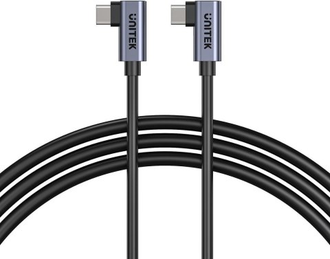 UNITEK Unitek kabel USB-C do USB-C PD 100W podwójny 90 stopni, 0,5m