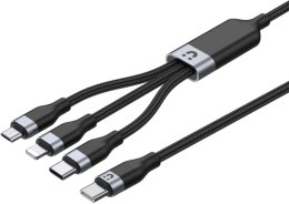 UNITEK Unitek przewód ładujący USB 3 w 1 czarny