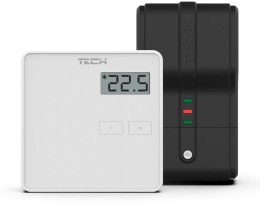 TECH STEROWNIKI Bezprzewodowy dwustanowy regulator pokojowy biały ST-294v2 Tech sterowniki