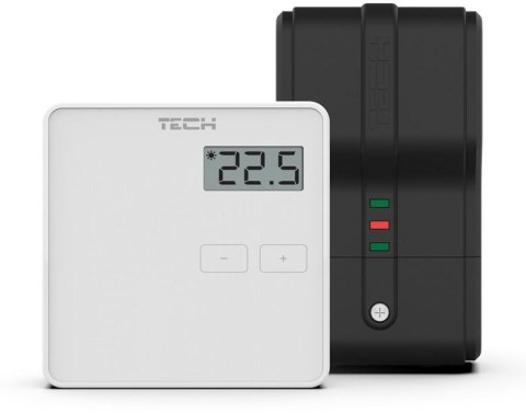 TECH STEROWNIKI Bezprzewodowy dwustanowy regulator pokojowy biały ST-294v2 Tech sterowniki