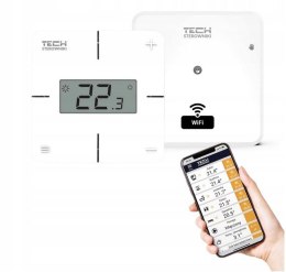 TECH STEROWNIKI Bezprzewodowy regulator pokojowy biały T-2x Wi-Fi Tech sterowniki