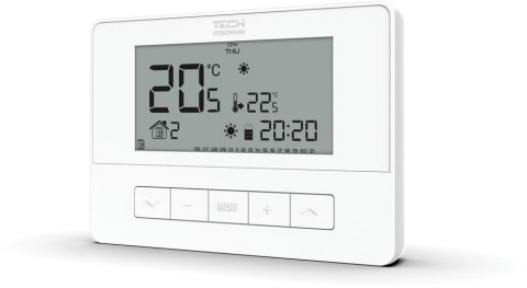 TECH STEROWNIKI Bezprzewodowy regulator pokojowy biały T-4.2 Tech sterowniki