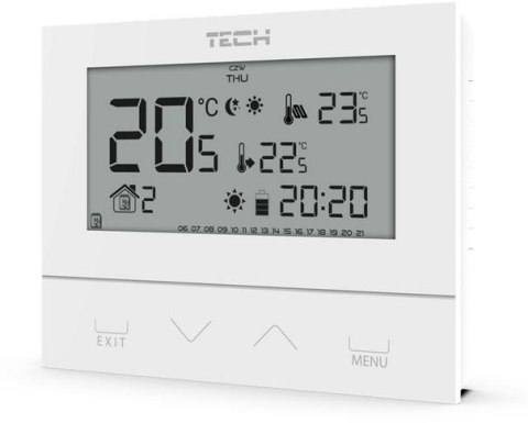 TECH STEROWNIKI Przewodowy dwustanowy regulator pokojowy biały ST-292v3 Tech sterowniki