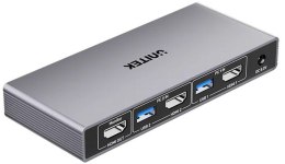 UNITEK Unitek Przełącznik KVM 4K@60Hz USB 3.0 HDMI