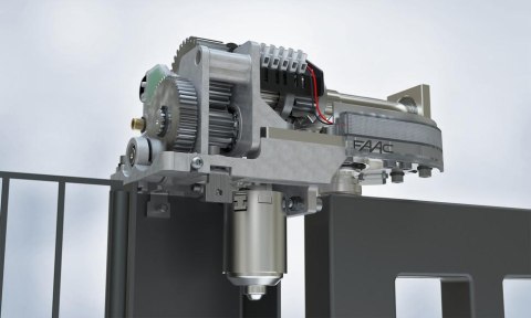 FAAC Zestaw FAAC S2500I do 5m bram dwuskrzydłowych (kolor RAL7021)