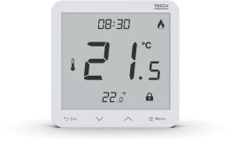 TECH STEROWNIKI Bezprzewodowy regulator pokojowy biały R-10S PLUS Tech Sterowniki