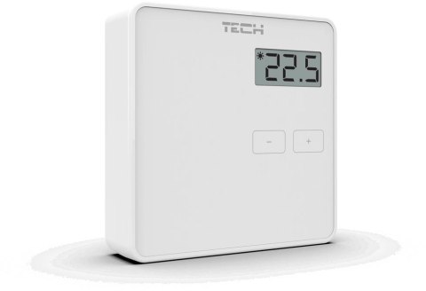 TECH STEROWNIKI Przewodowy dwustanowy regulator pokojowy biały ST-294v1 Tech sterowniki