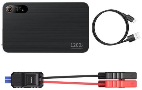 BASEUS POWERBANK BOOSTER Baseus Super Energy Pro+ Jump Starter C00245700111-00 12000mAh 12V 1200A + KABLE KROKODYLKI