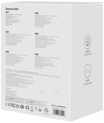 BASEUS POWERBANK BOOSTER Baseus Super Energy Pro+ Jump Starter C00245700111-00 12000mAh 12V 1200A + KABLE KROKODYLKI