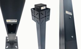 CAMSAFE Słup do kamer Camsafe CS-MKO3 - Maszt kwadratowy do monitoringu z uchwytami i rewizją 3m