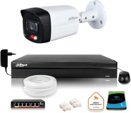 DAHUA ZESTAW Kamera IP Dahua 8mpx IPC-HFW1839TC-A-IL-0280B-S6 + DYSK