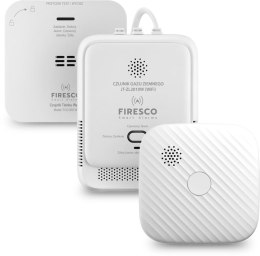 FIRESCO Zestaw czujników WIFI FIRESCO czujnik czadu+czujnik dymu+czujnik gazu