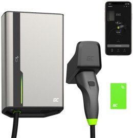 GREEN CELL ŁADOWARKA EV Wallbox Green Cell HabuDen EVGC021B2250 22kW TYPE 2 5M GC App NFC BT Wi-Fi